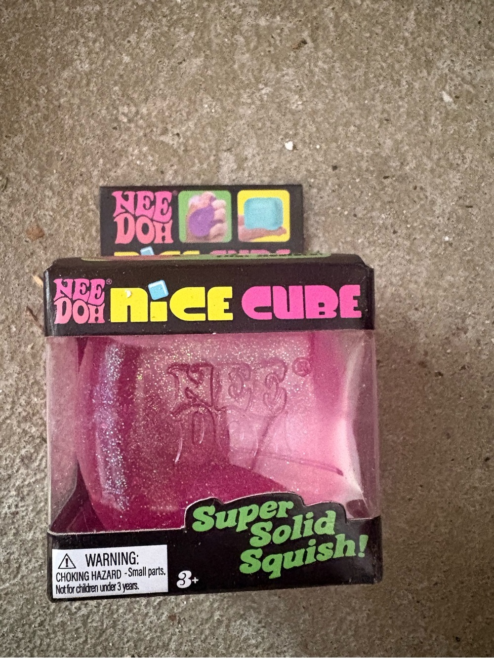 Pink Glitter Cube